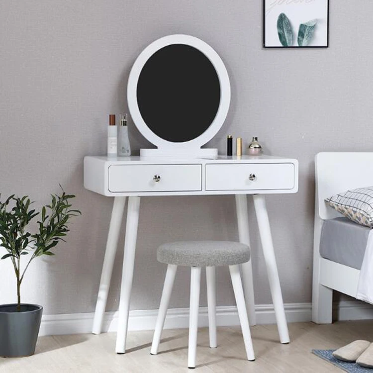 Мебель для спальни туалетный столик макияжа 2 ящика хранения ювелирных изделий с