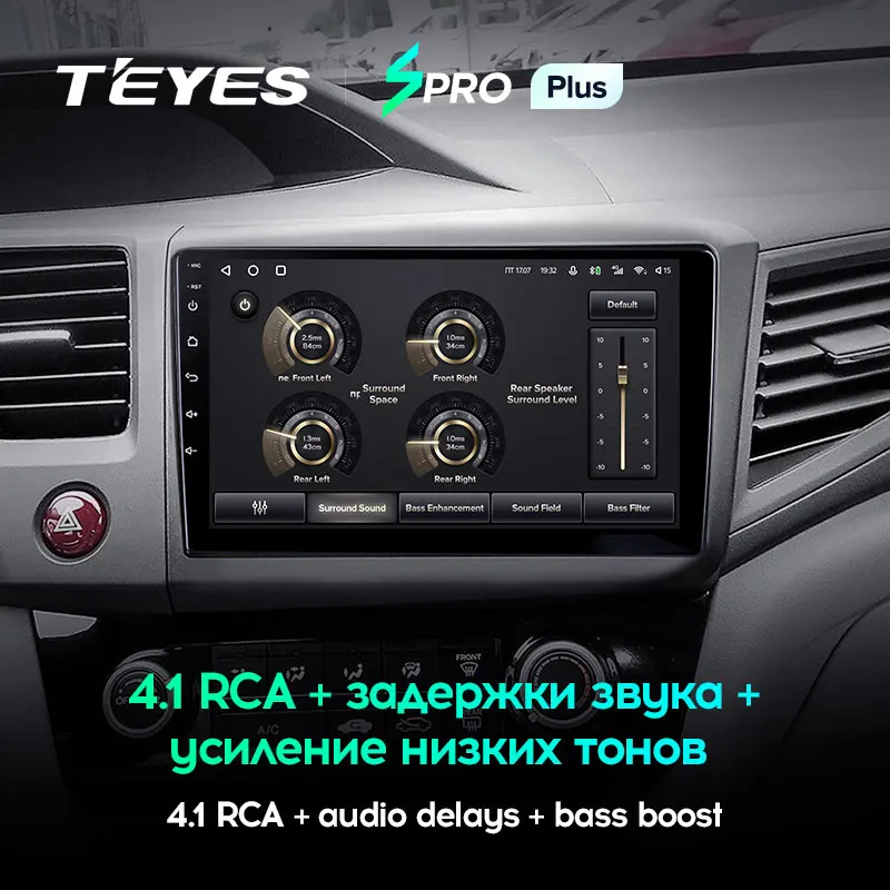TEYES SPRO Plus Штатная магнитола For Хонда Цивик 9 Honda Civic FB FK FD 2011 2015 Android 10 до 8 ЯДЕР 4 + 64ГБ