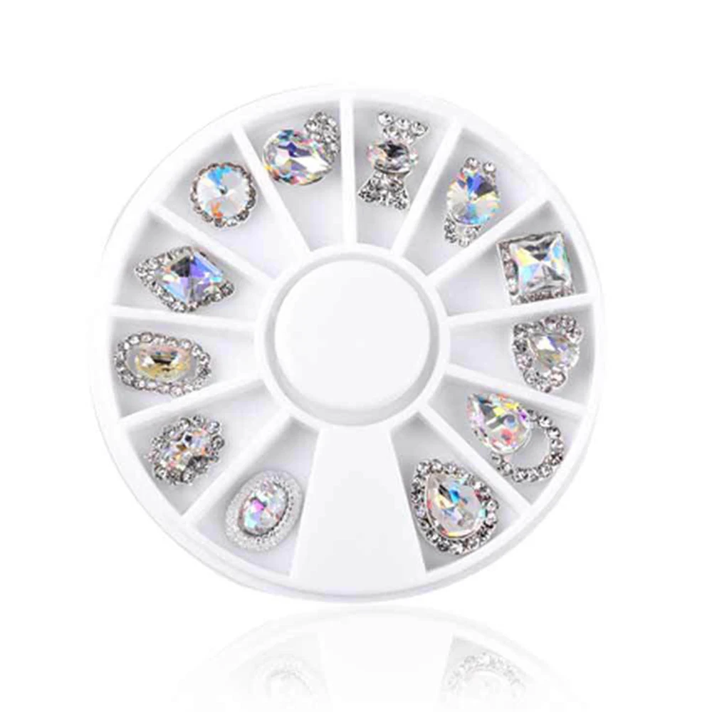 1 коробка ромбовидная симфония AB Алмазная Стразы для ногтей красочный дизайн
