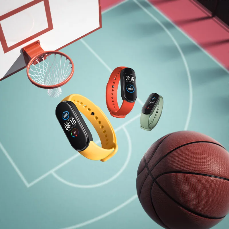 Спортивные браслеты смарт часы Xiaomi Mi Smart Band 5 Russian version фитнес