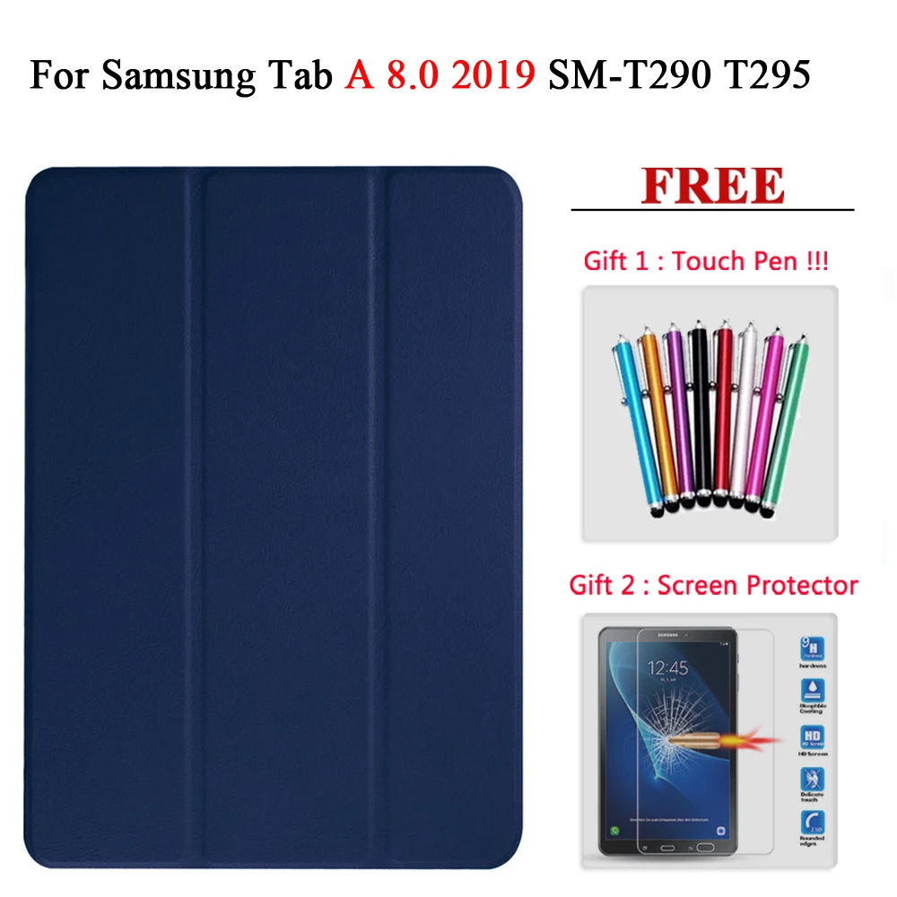 Tab A 8 T290 shenlan Защита экрана стекло Tab A 8,0/10,1+ чехол для планшета samsung Galaxy Tab A 8,0 10,1 SM T290 P200 P205 T510 T515 - Цвет: Tab A 8 T290 shenlan