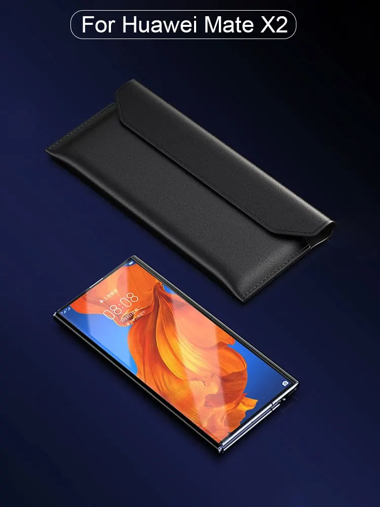 Для Huawei Mate X2 чехол Ebaicase оригинальный складной кошелек из натуральной кожи сумка