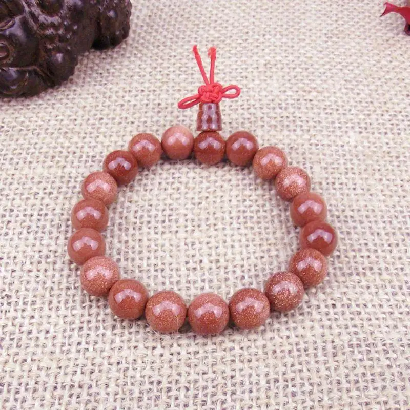 Природный золотоносный песок камень один круг буддизм браслет из