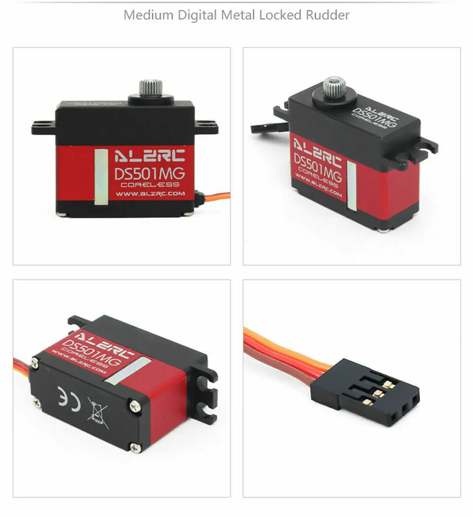 

ALZRC DS501MG Medium Digital Metal Locked Rudder Servo For RC 450/500 Helicopter Aircraft