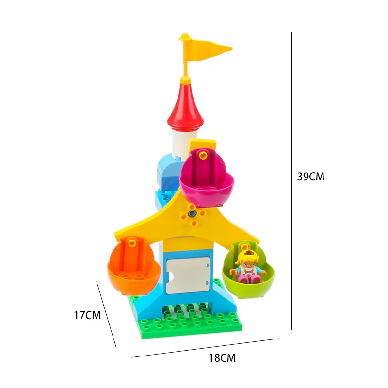 

Big Building Blocks Fan Leaf Compatible Large Bricks Ferris Wheel Park Gear MOC DIY Educational Creative Toy Children Kids Gift