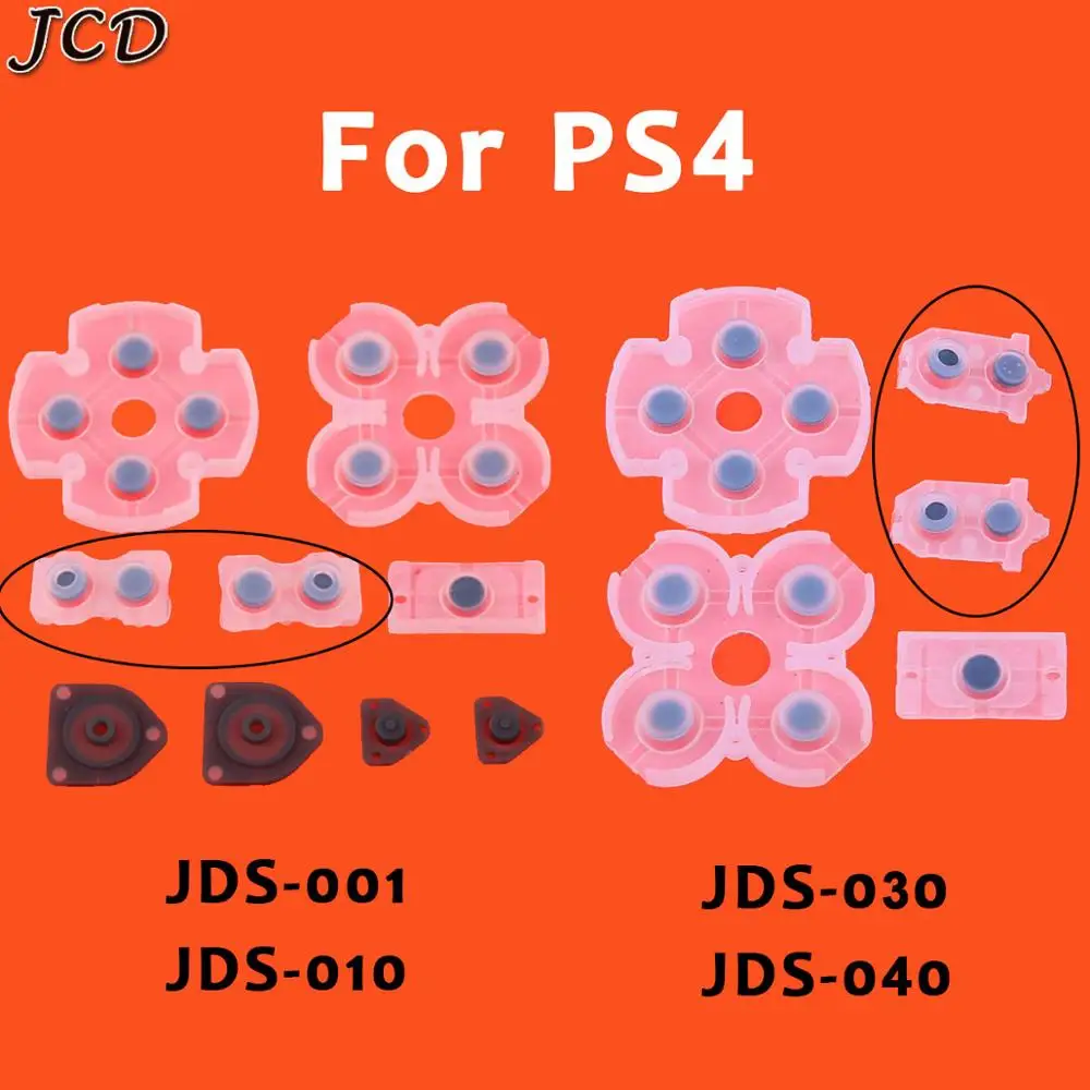 JCD лучшее качество LR Проводящие резиновые прокладки для JDM001 JDM011 JDM030 PS4 контроллер
