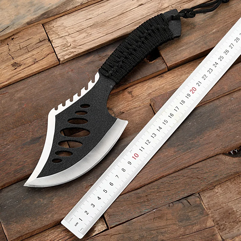 

27cm Axe Tactical Axes Tomahawk Army Hatchet Portable Camping Ax Multi Tool Machete Jungle Knife Non-slip Handle