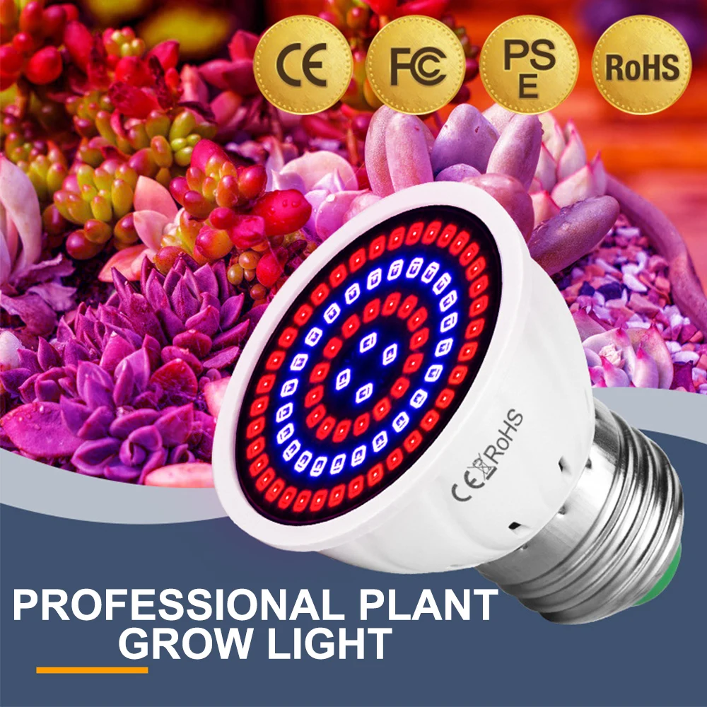 

Led B22 Hydroponic Growth Light E27 Led Grow Bulb Full Spectrum 220V UV Lamp Plant Growing Lamp E14 GU10 Flower Seedling Lamp