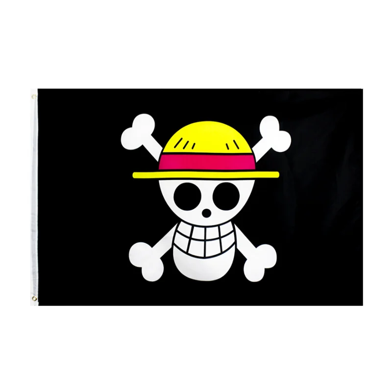 One Piece Monkey D. Luffy Skull Flag J1