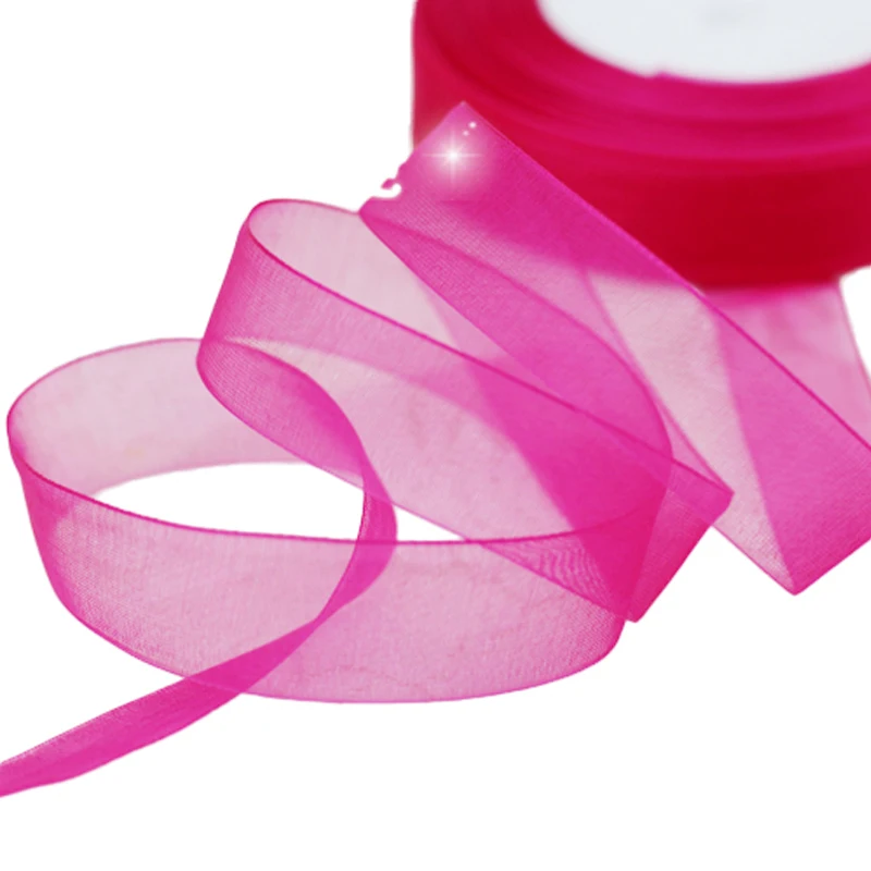 50 ярдов прозрачная лента украшения шляпа волосы для аксессуаров Пряжа Ленты