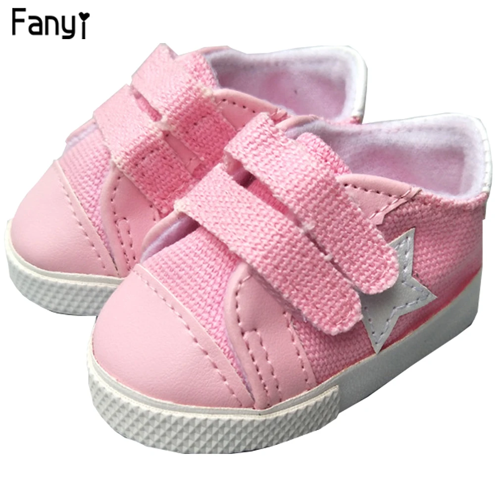 Doll Accessories Sneaker Athletic Canvas Shoes for 18 inch American Baby Toy Girl High Quality 43CM | Игрушки и хобби