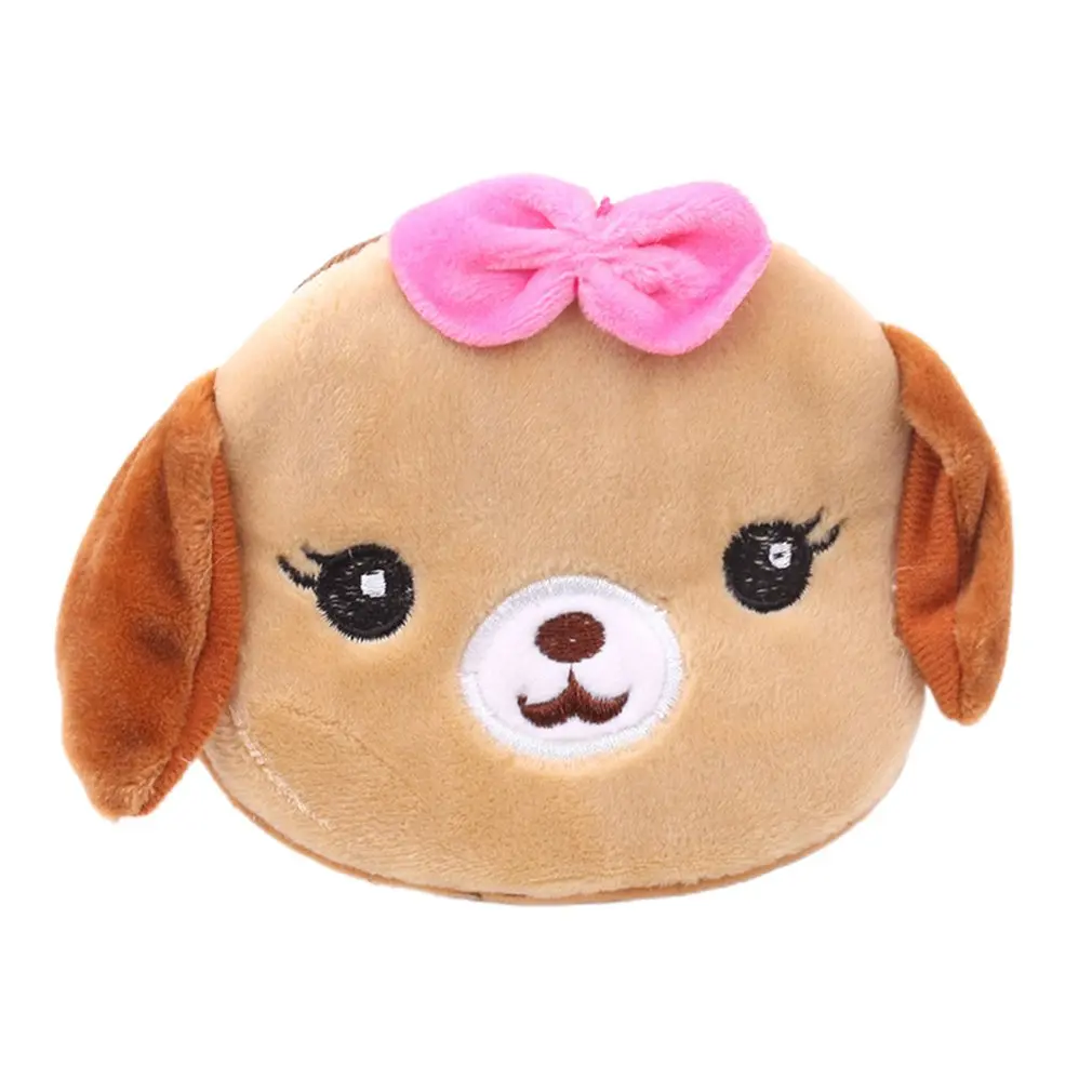 Милый плюшевый Кошелек для монет из мультфильма женская сумка ключей кошелек