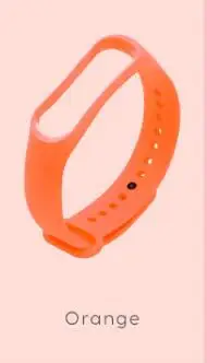 Браслет для Xiao mi band 3 mi Band 4 спортивный ремешок силиконовый ремешок для mi band 3 mi band 4 аксессуары браслет ремешок - Цвет: Orange