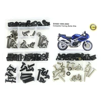 fit for suzuki sv650 1999 2000 2001 2002 motorcycle complete full fairing bolts kit screws steel speed nuts fairing clips