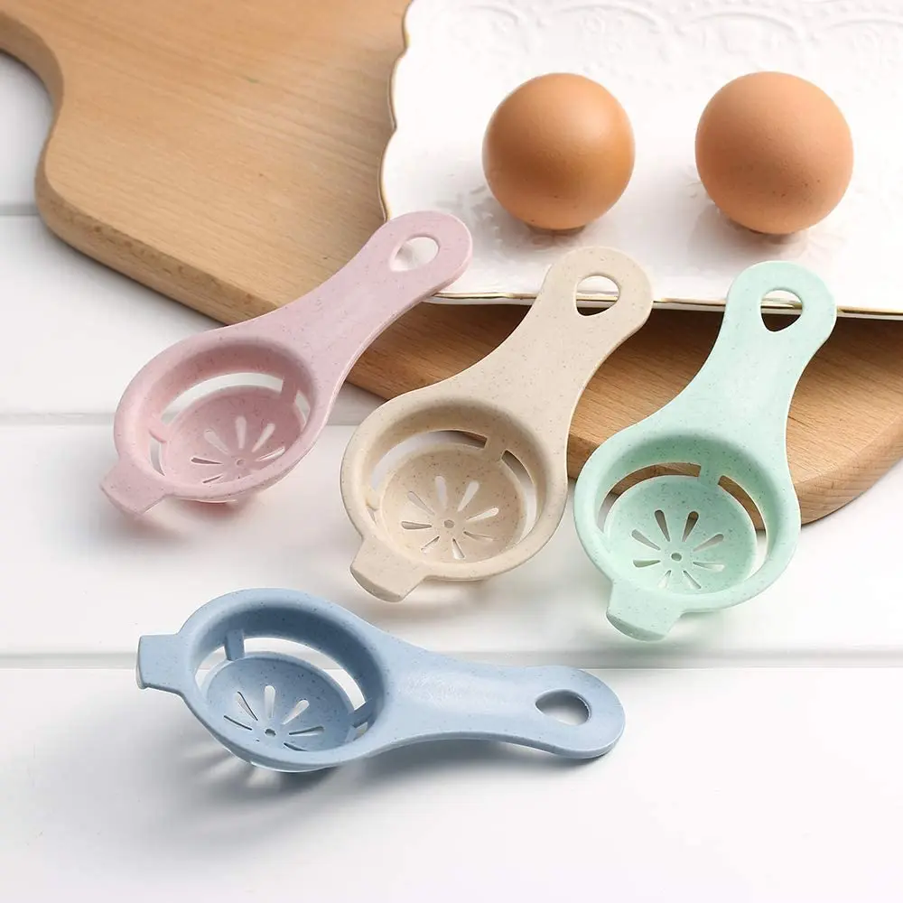 Egg Separator White Yolk Sieving Separates Eggs Wheat Straw Plastic Tools For Kitchen Convenience Dining Cooking Accessories |