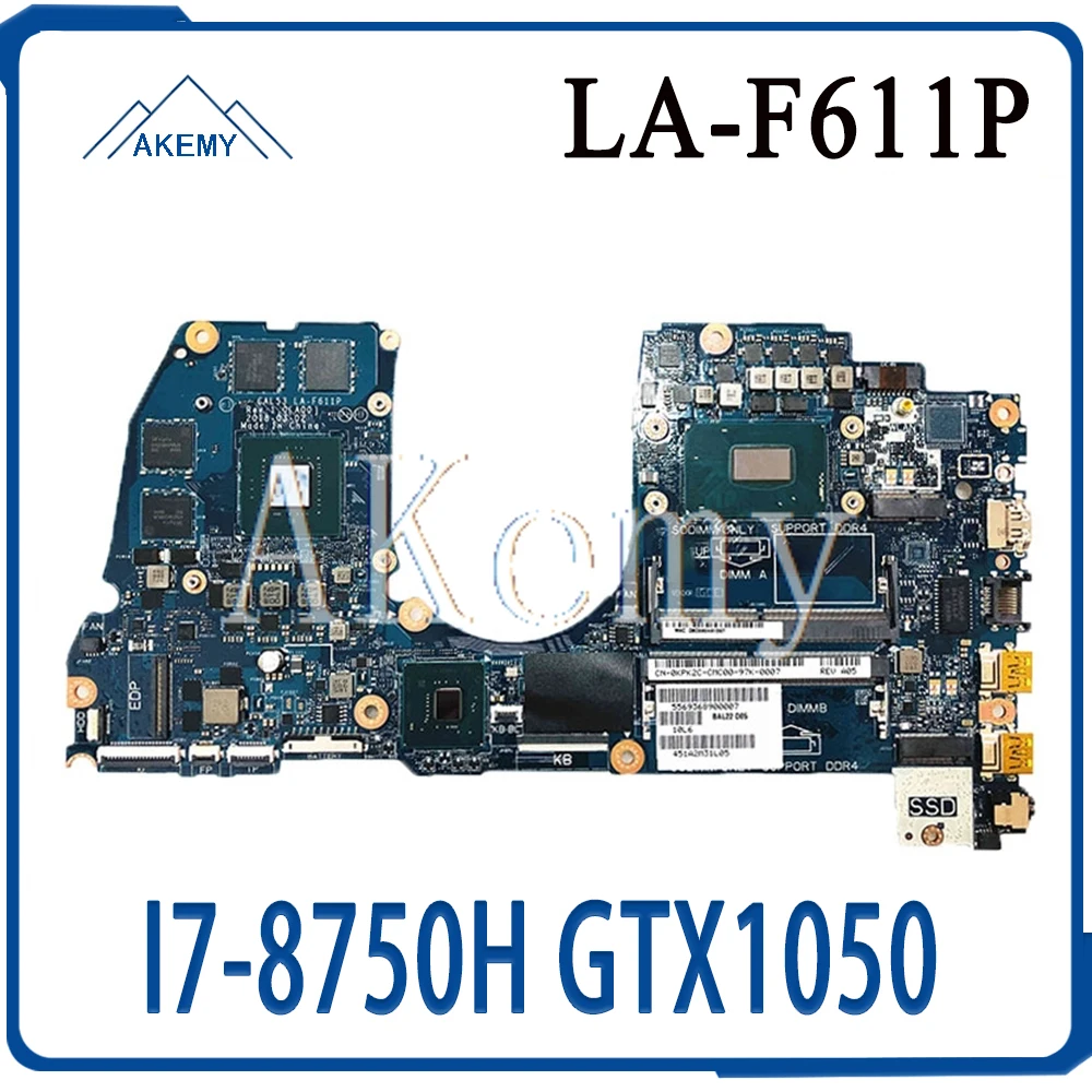 SAMXINNO CAL53 LA F611P материнская плата для ноутбука For DELL G3 15 3579 оригинальная I7 8750H