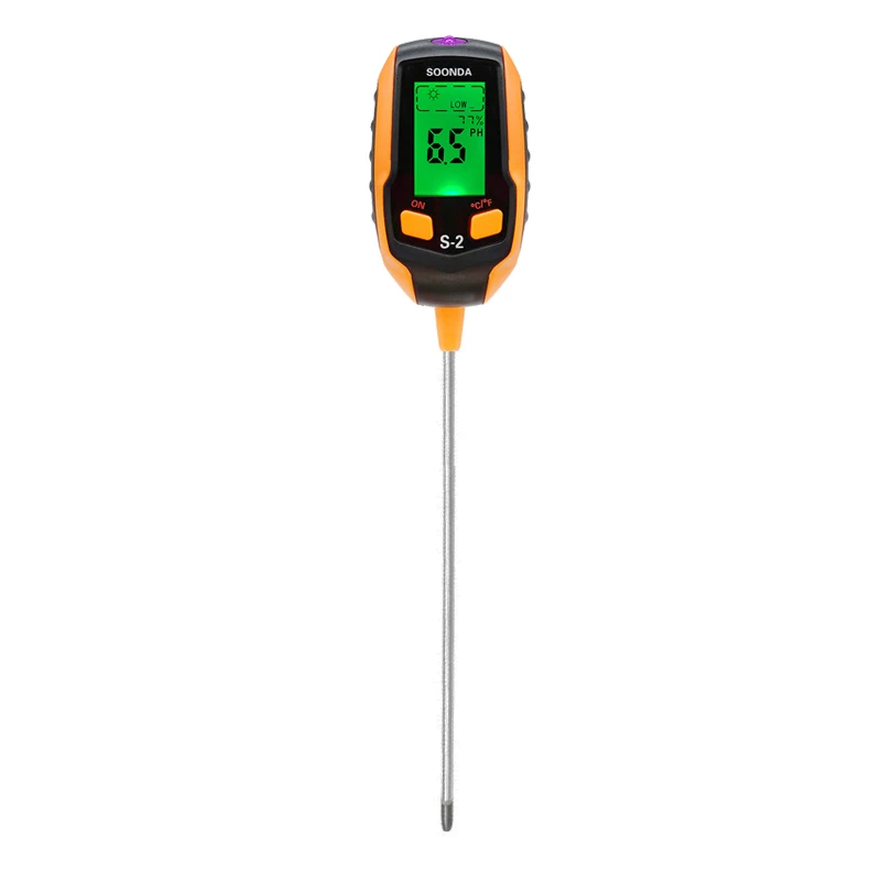 Soil Tester 5-in-1 Household PH Meter Hygrometer Thermometer Moisture Acidity Illuminance Analyzer Sensor Test | Инструменты