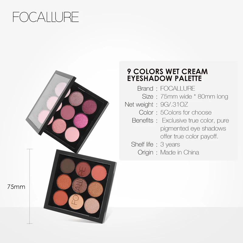 Focallure 9 цветов Профессиональные нюдовые тени для век палитра макияж матовые