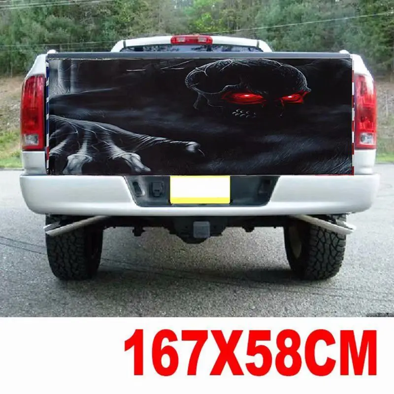 Виниловая наклейка с черепами скелетами и для защиты задней двери F150 F250 F350 Ram