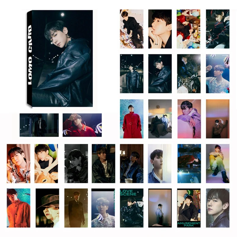 

30Pcs/set KPOP EXO BAEKHYUN Photobook Album Of Bambi Paper Lomo Card Photo Card Poster HD Photocard For Fans Collection Gifts