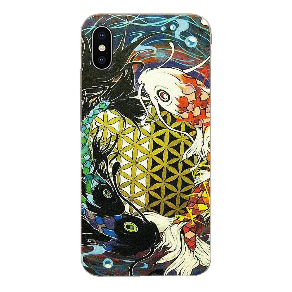 Цветная задняя крышка для Samsung Galaxy S3 S4 S5 Mini S6 S7 S8 Edge Plus S9 S10 S20 Yin Yang Koi Fish Perfect |