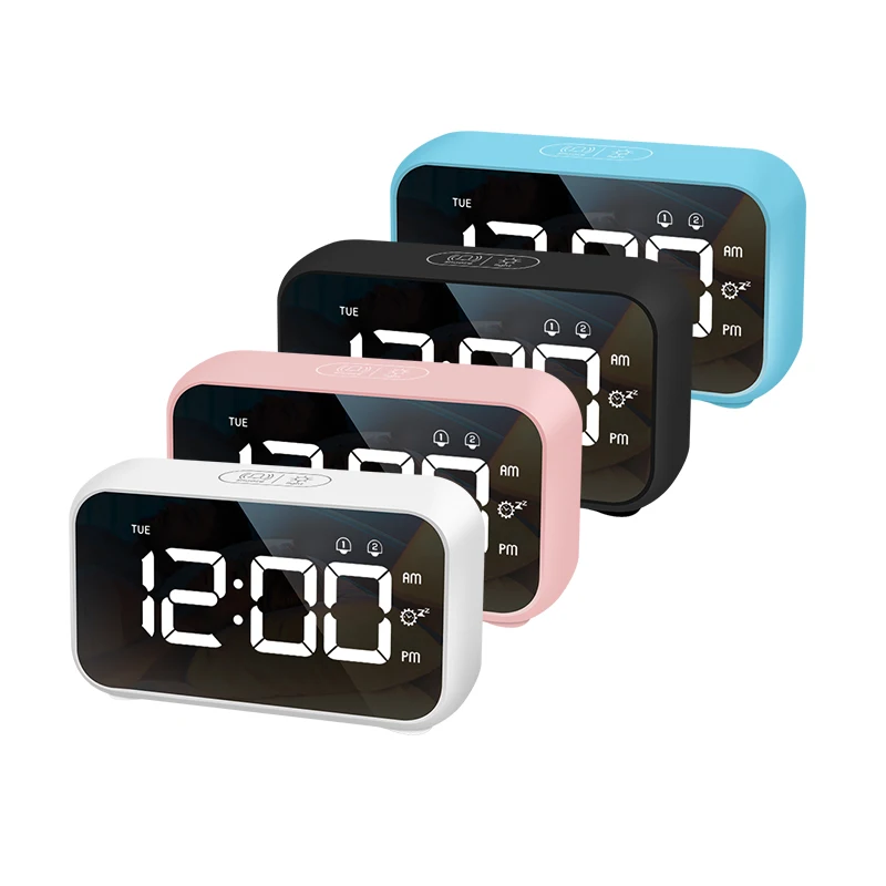 Цифровой будильник обратный отсчет 2 будильника Повтор Голосовое управление