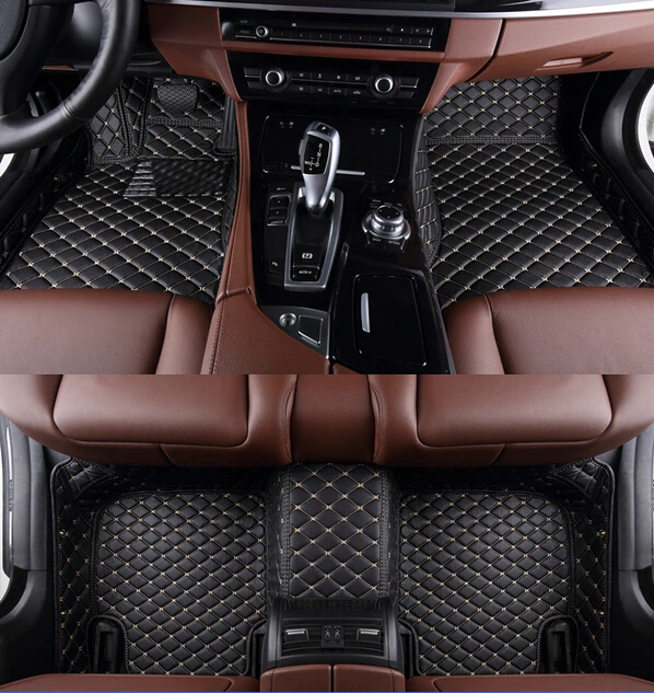 

Special Full Surrounded Car Floor Mats for Mercedes CLK280 2doors Waterproof Leather Carpets No Odor Non Slip Anti Skip Rugs