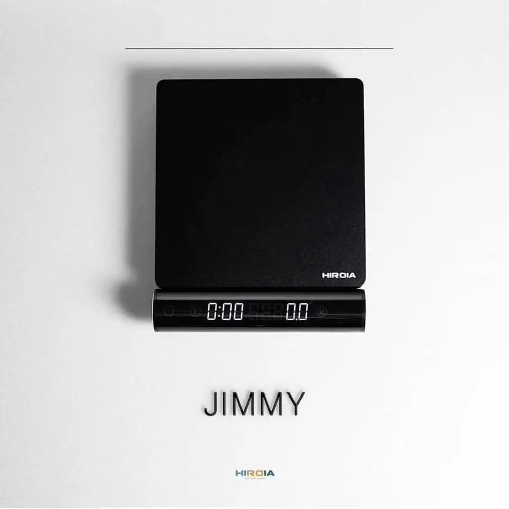 HIROIA jimmy-b&aacute;scula de caf&eacute; inteligente desmontable, balanza profesional para elaboraci&oacute;n de cerveza y espresso, digital, 0,1g/ 2kg-1