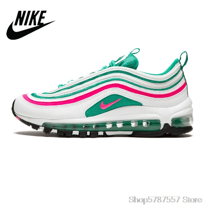 Мужские Аутентичные Серебристые дышащие кроссовки Nike Air Max 97 OG QS 921733 102|Беговая