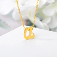 initials pendant necklaces a z letter collar gold choker necklace dainty chain necklace for women jewelry christmas gifts 2020