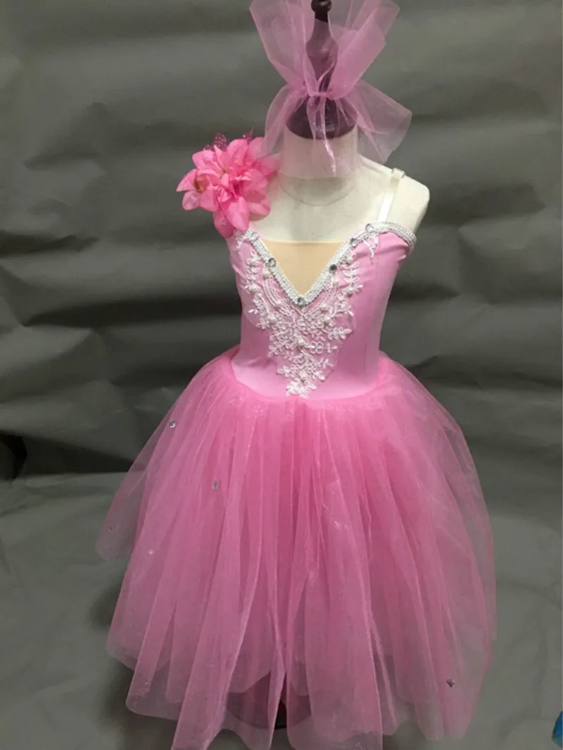 

New Romantic Tutu Girls Ballet Dress Professional Adult Tutu Child Girls Contemporary Ballet Costumes Ballerina Dress Kids