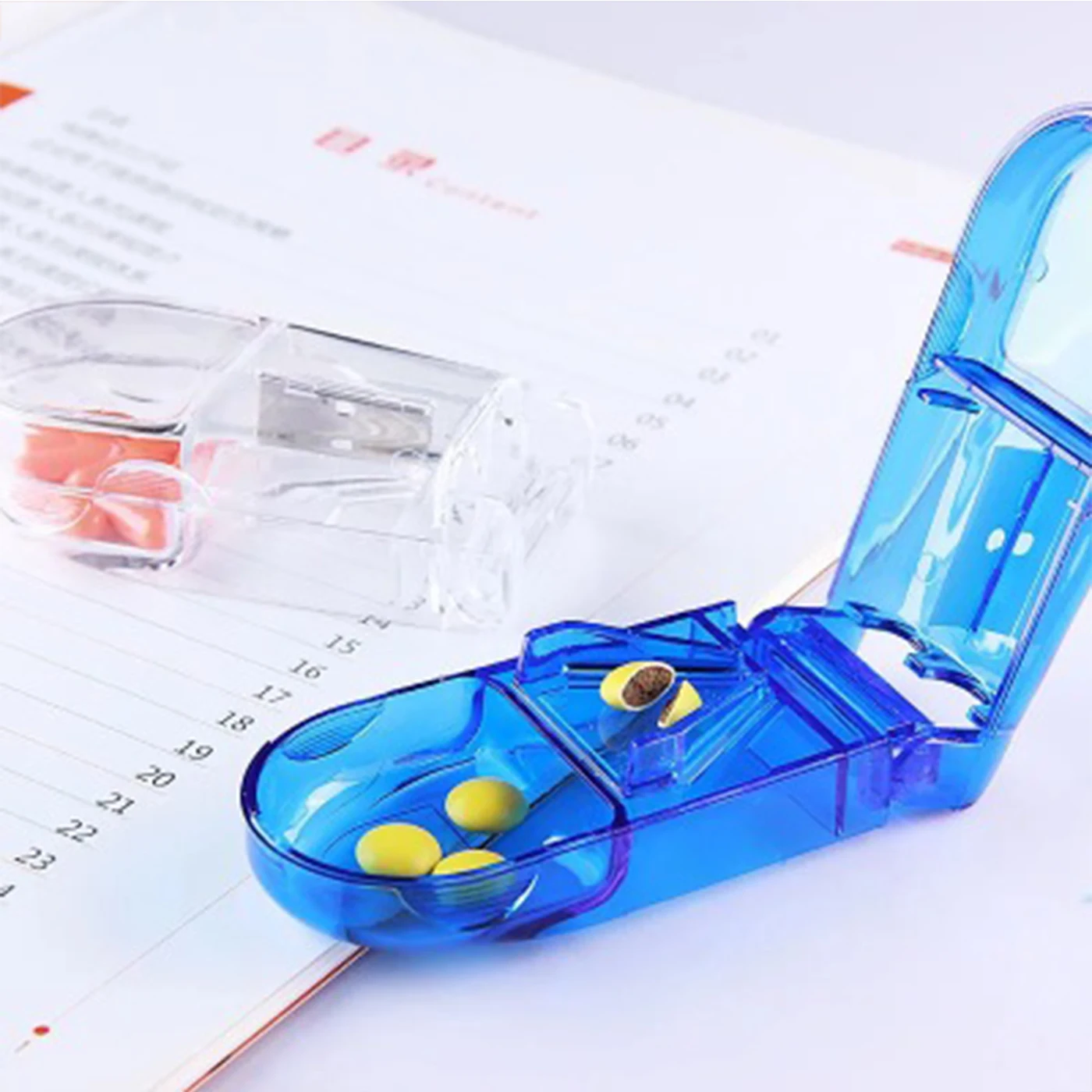 Разделитель для лекарственных таблеток портативный резак коробка нож