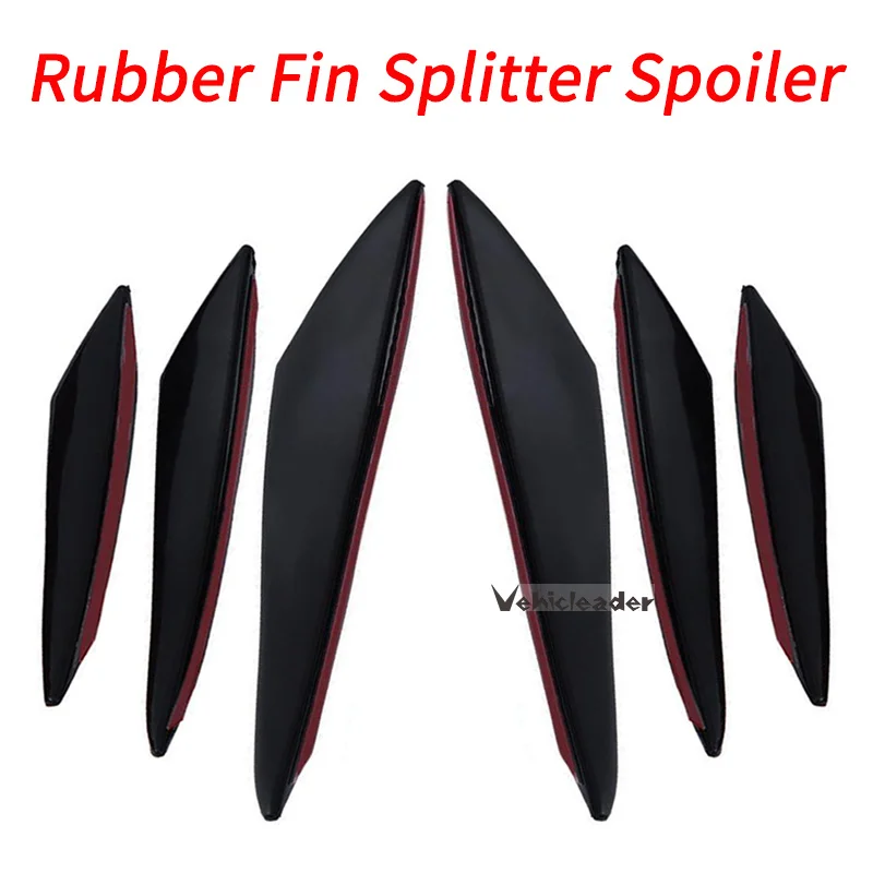 Универсальный Резиновый плавник Сплиттер спойлер аксессуары для стайлинга