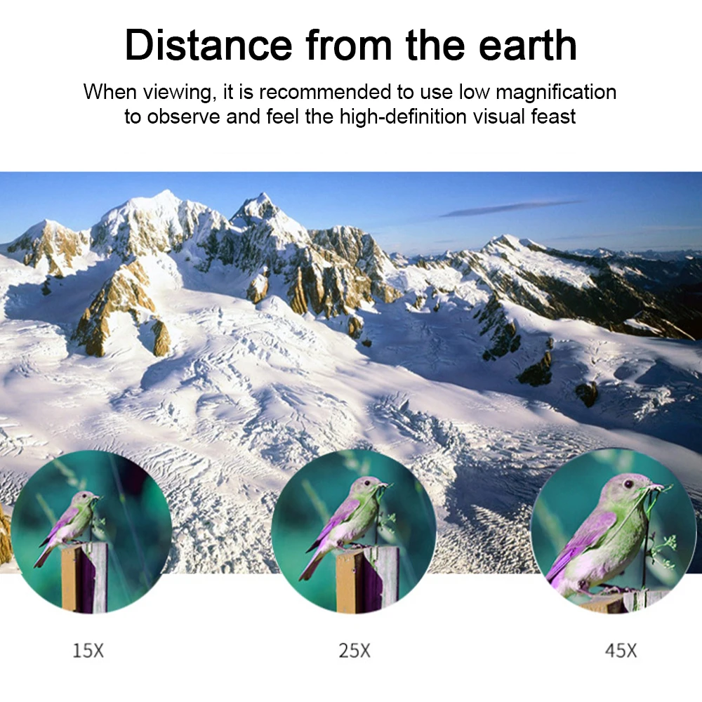 

Night Vision Monocular 12x45MM 1080P HD Telescope with Tripod Support WiFi IR Monoculars for Bird Watching Wildlife Observation