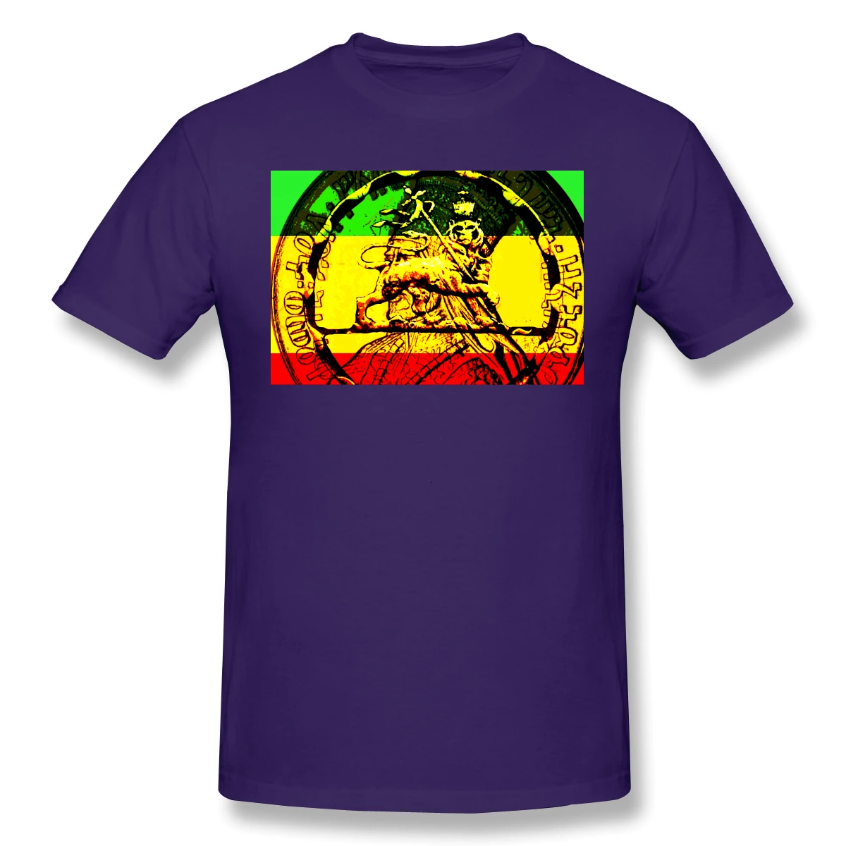 Футболка Rasta Lion Of juah Мужская базовая короткий рукав рубашка R321 США размер | одежда