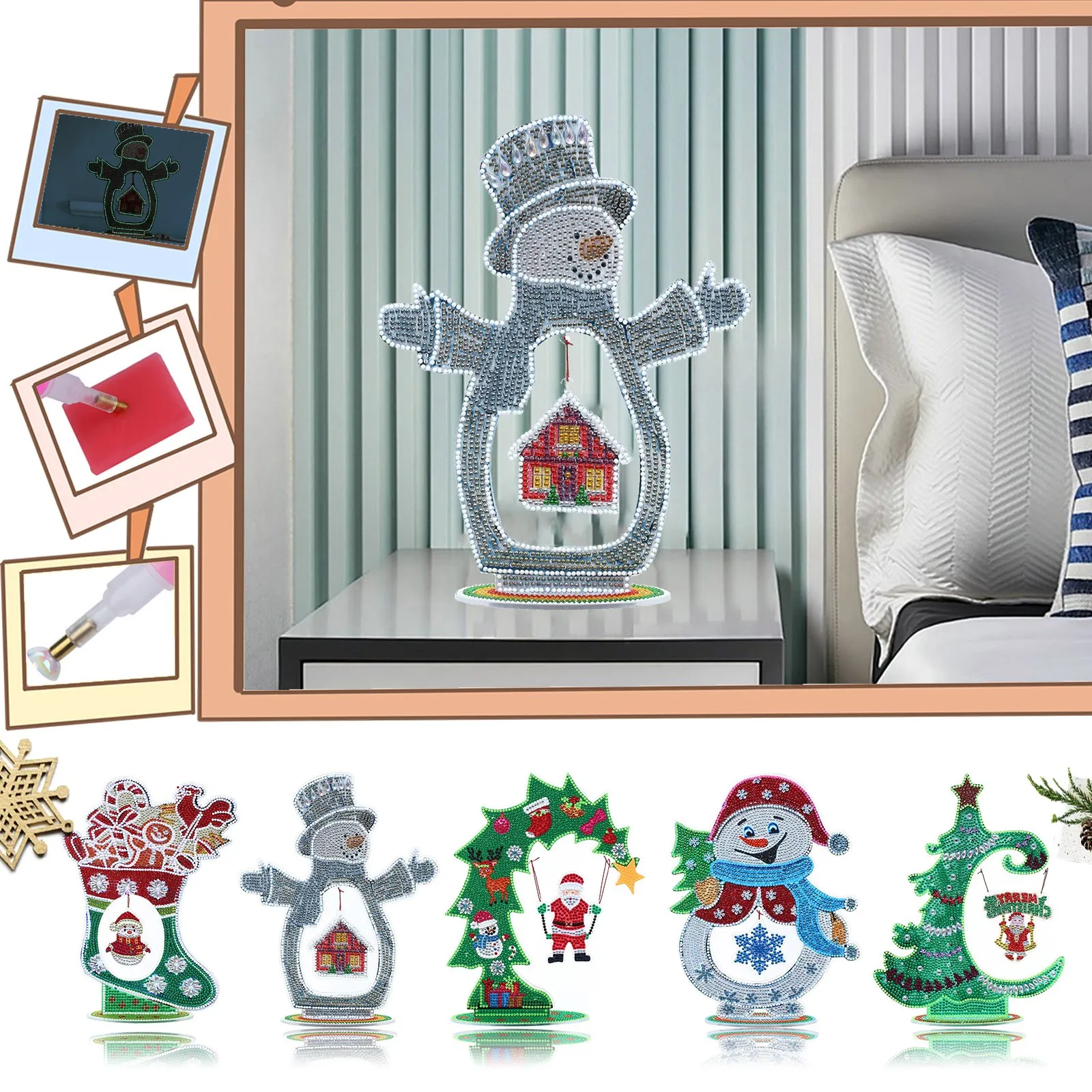 

Christmas Diy Diamond Painting Santa Claus Christmas Tree Decoration Navidad Merry Christmas Decorations For Home Navidad Natal