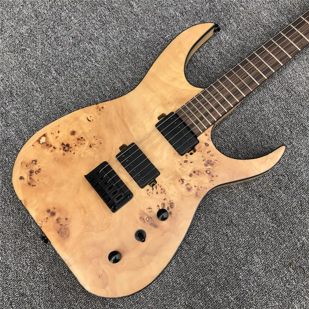 Электрическая гитара 6 струн натурального цвета высококачественная черная из