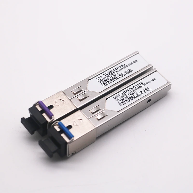 SFP  Mikrotik Cisco Switch  Compatible 2pcs SC sfp Module Gigabit BIDI mini gbic 1000Mbps fiber tranceiver sfp module