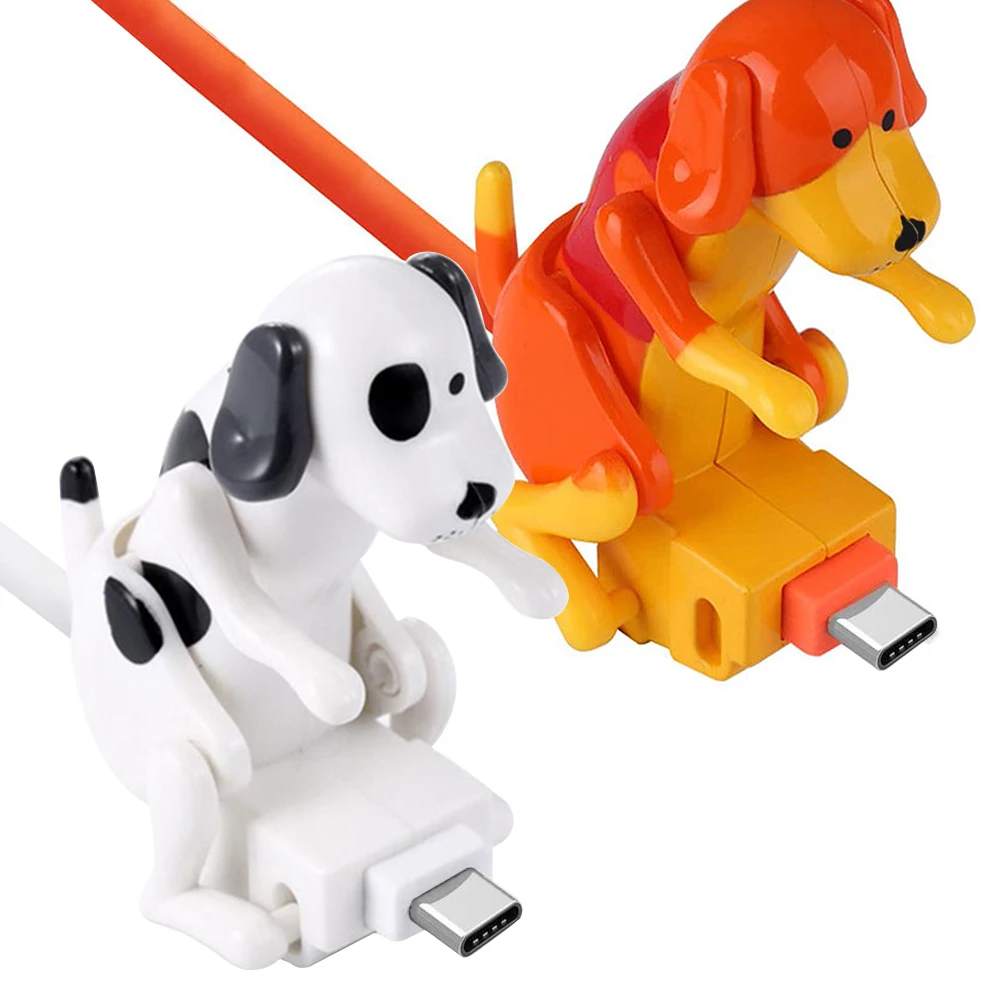 

1.2m Type-C Micro USB Smartphone Humping Funny Dog Fast Charging Cable Cord for iPhone iPad Huawei Xiaomi Samsung Transfer Cords