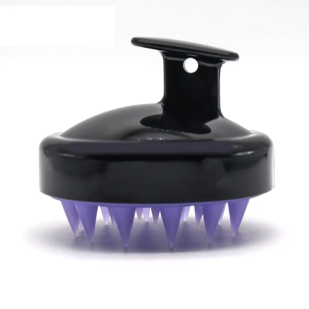 Массажная щетка для головы мягкая кисть мытья силиконовая инструмент