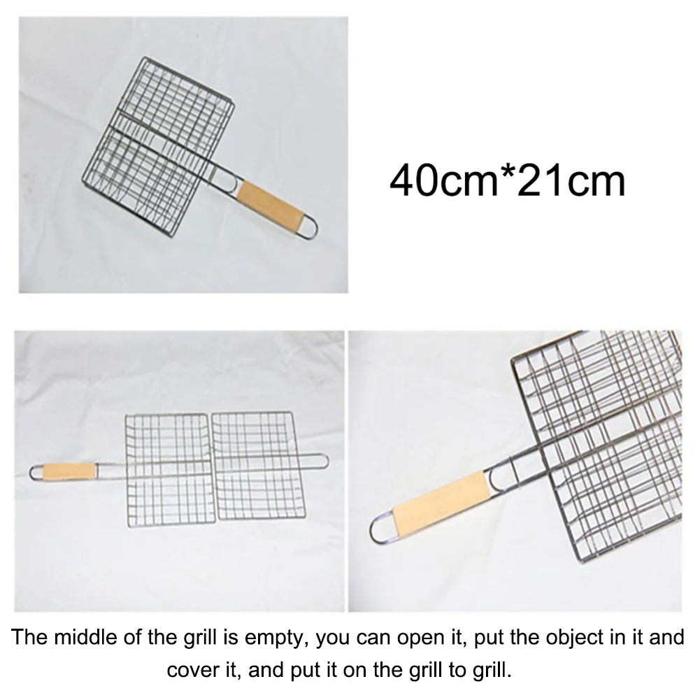 Барбекю сетки Кемпинг Гриль стойка барбекю клип Папка гриль жареная папка