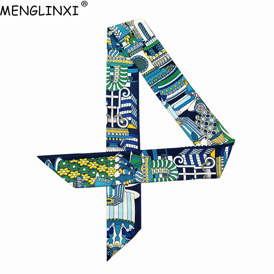 Сумка с принтом мороженого шарф для женщин обтягивающий на шею волос брендовые