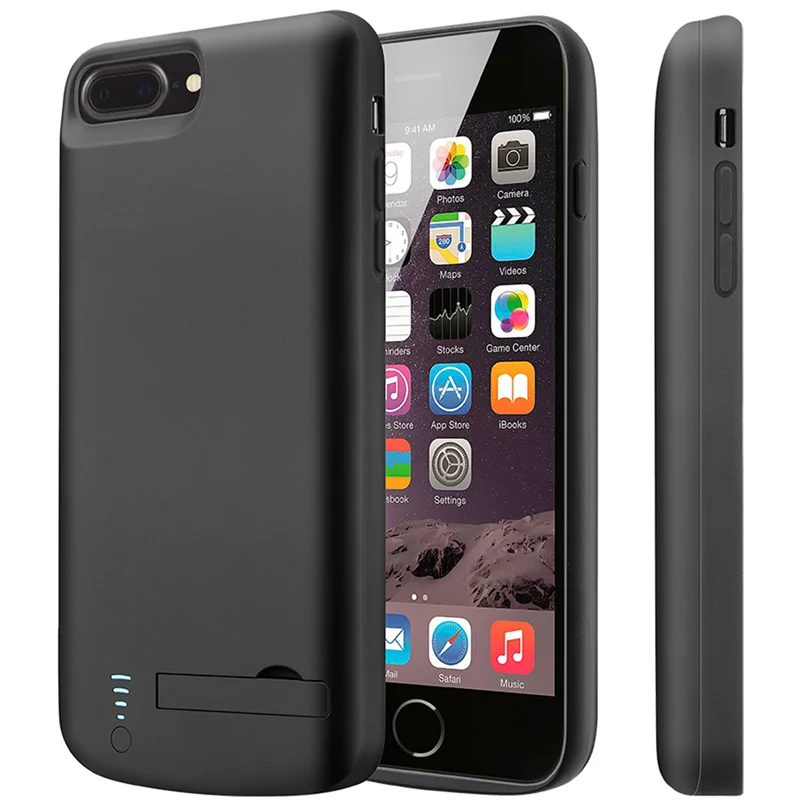 

8000mah battery charger set for iPhone, 6plus, 6S plus, 7plus, 8plus, with bracket, audio port, portable charger