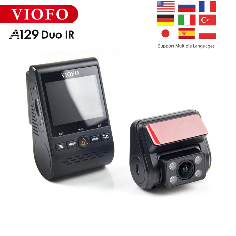 Viofo A129 Duo IR Передняя и внутренняя два видеорегистратора Автомобильная камера 5 ГГц Wi-Fi Full HD 1080P буферный режим парковки для Uber Lyft такси
