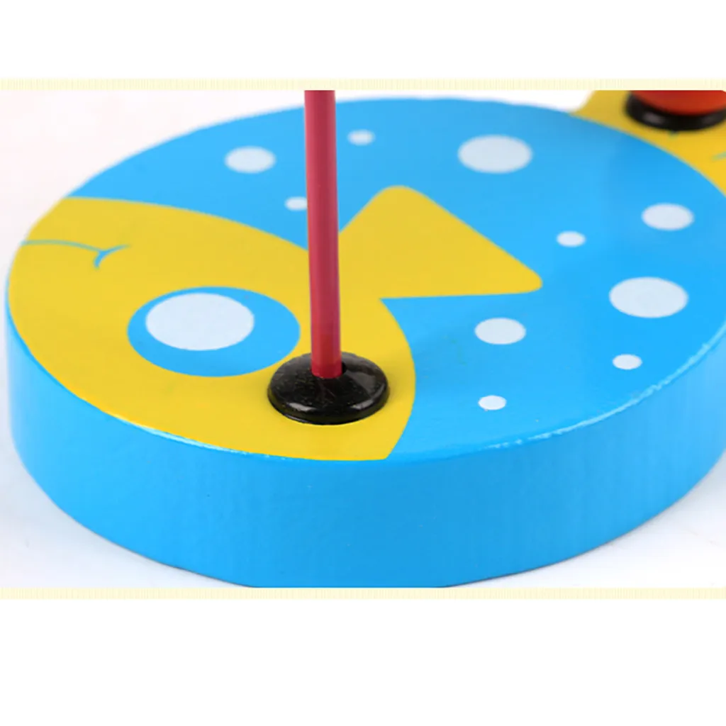 Boys Girls Educational Baby Kids Wooden Circles Around Beads Wire Maze Roller Coaster Toy Toddler Infant Intelligence Toys#g4 | Игрушки и