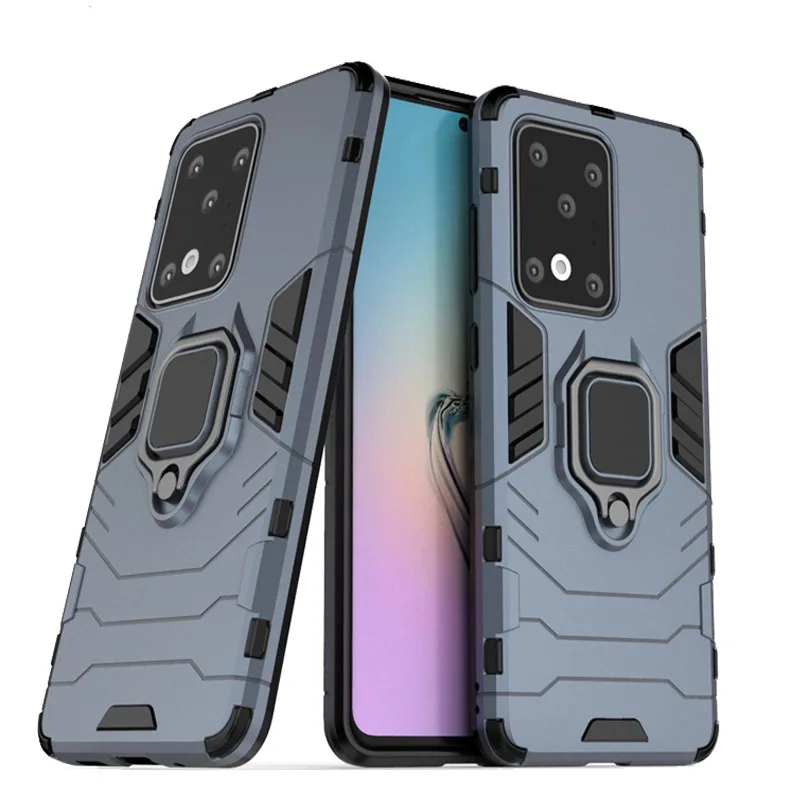 Чехол для Samsung Galaxy S20 Ultra Жесткий бампер с кольцом держателем Plus чехлы S20|Бамперы| |