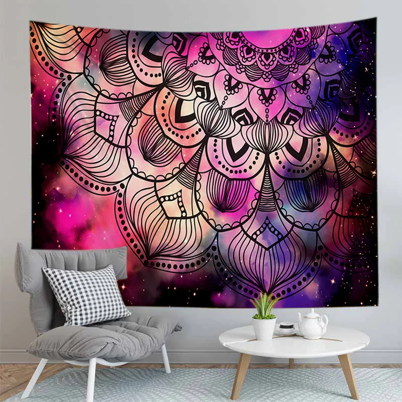 Mandala Tapestry Home Decorative Wall Hanging Bohemia Beach Mat Yoga Bedspread Camping Table Cloth | Дом и сад