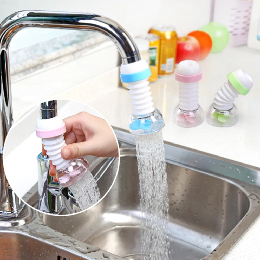 

Kitchen Faucet Extender Water Saving Nozzle Faucet Connector 360 Degree Shower Accessories Adjustable