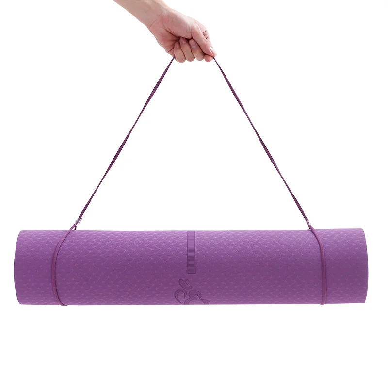 TPE1830*61*6mm Yoga Mat With Position Line Fitness Gymnastics Mats Double Layer Non-slip Beginner Sport Carpet Pads | Спорт и
