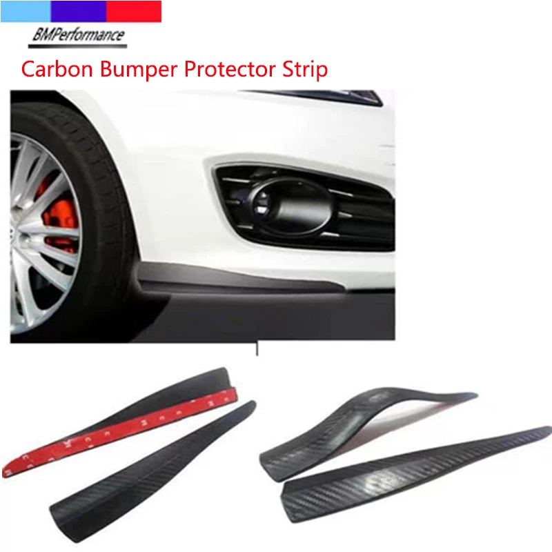 УГЛЕРОДНЫЙ автомобильный спойлер противоударный бампер наклейка для Bmw F47 F25 F97 F26